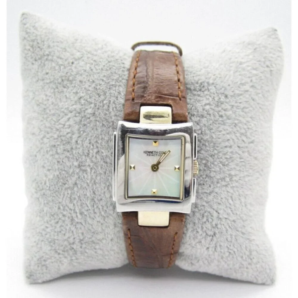 Women's Kenneth Cole Reaction Quartz WR Analog 21mm Dial Causal Watch (E977)